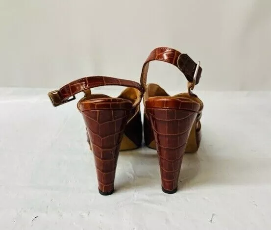 Rachel Comey Besco Heel in Cognac, Women's Various Sizes- SLIGHTLY WORN-NO BOX 3