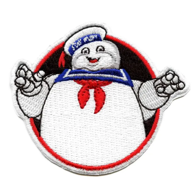 Ghostbusters Stay Puft Marshmallow Man Patch Classic 80s Comedy Embroidered Iron