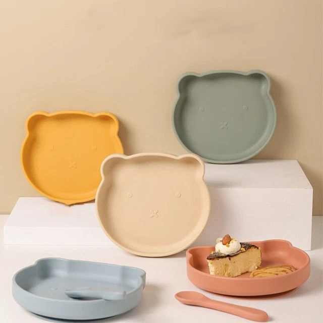 Shatter-proof Silicone Supplementary Food Suction Cup Feeding Bowl  Children