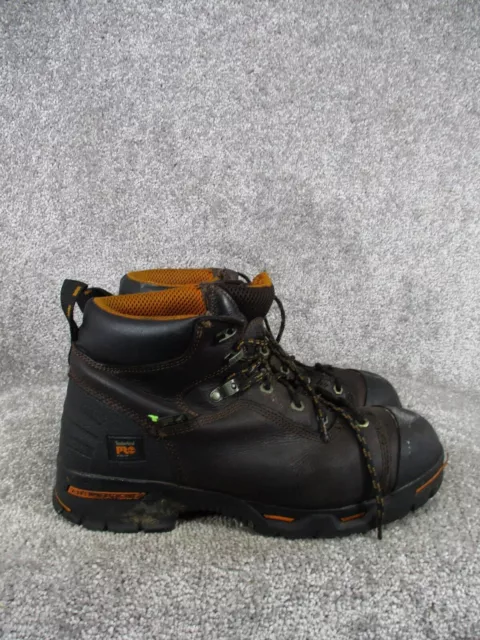 Timberland Pro Endurance 6" Steel Toe Work Boots Mens 12 Brown Leather