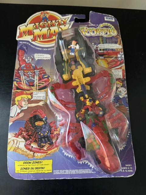 VINTAGE MIGHTY MAX Doom Zones, Max Stings SCORPIO - Bluebird Playset ...