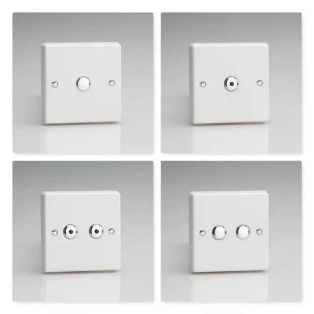 Varilight White Plastic V-Pro Touch & Remote Control LED IR Dimmer Switches