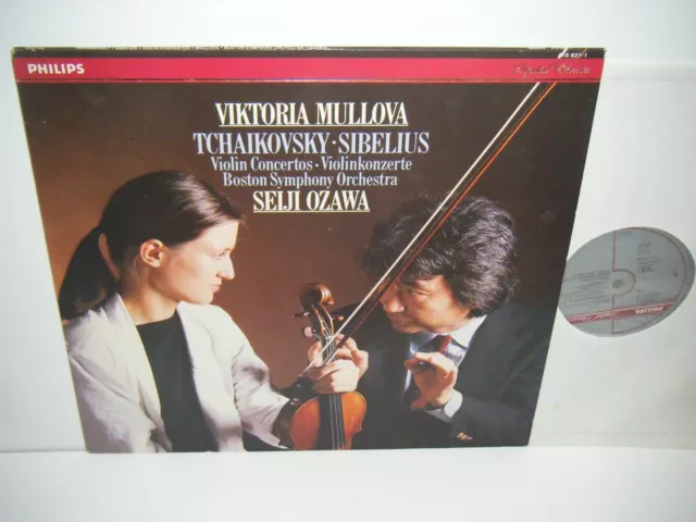 416 821-1 Tchaikovsky & Sibelius Violin Concertos Viktoria Mullova Boston Ozawa