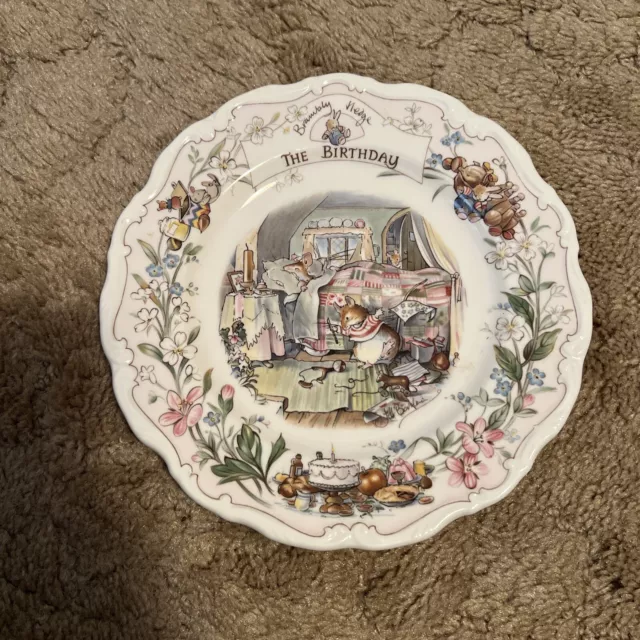 Royal Doulton Brambly Hedge The Birthday Decorative Plate