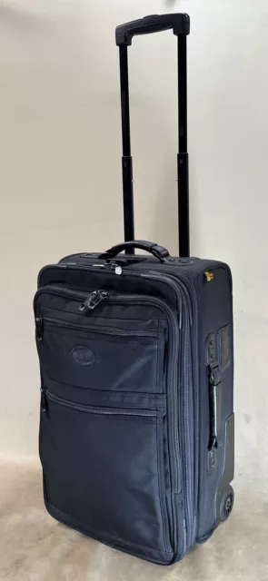 Kirkland Signature 22” Upright Expandable Wheeled CarryOn Suitcase Black Cordura