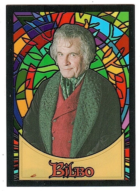 2006 Lord of the Rings Evolution Stained Glass #S2 Bilbo