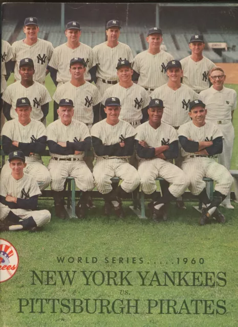1960 New York Yankees World Series Baseball Program Mickey Mantle Roger Maris 1960 New York Yankees World Series Baseball Program Mickey Mantle Roger Maris