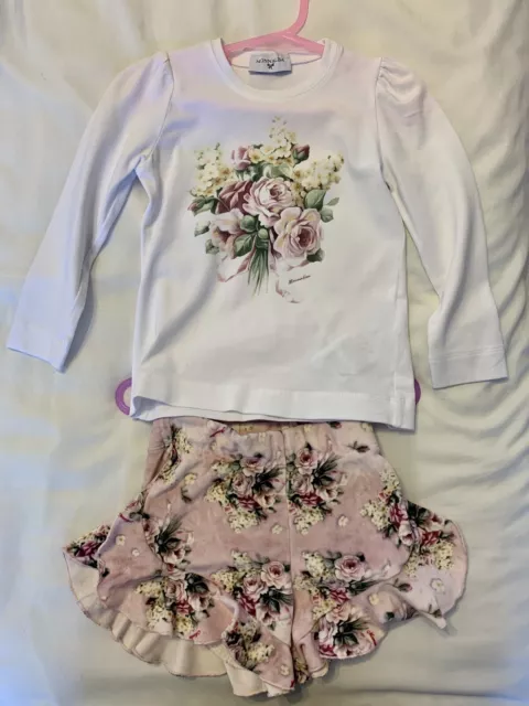 Monnalisa Girls Shorts Set - Age 2 Years