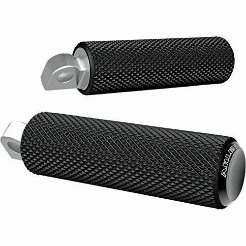 Arlen Ness Black Knurled Male Mount Foot Peg for Harley Davidson 1620-0898