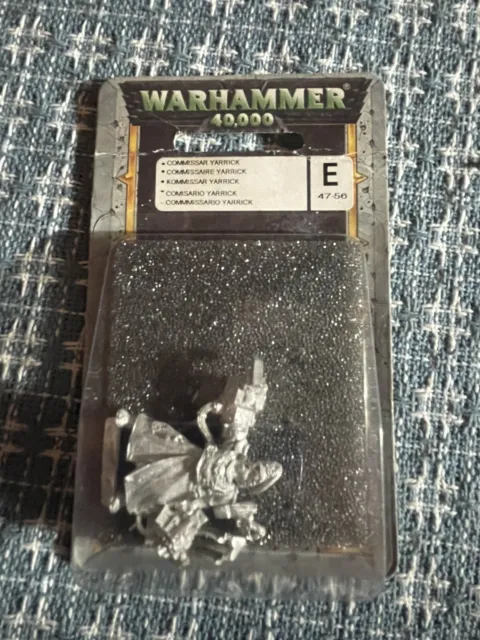 Vtg Warhammer 40k Astra Militarum Imperial Guard Commissar Yarrick Metal OOP New