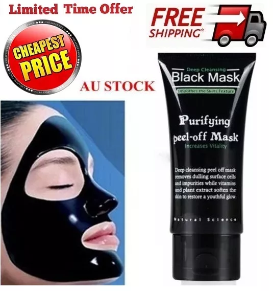 AU Blackhead Remover Nose Face Mask Strip Black Head Pore Acne Cleansing Mud ~~~