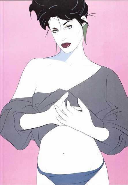 12" x 9" single print - from 1985 Patrick Nagel hardback book - Vintage b 12" x 9" single print - from 1985 Patrick Nagel hardback book - Vintage b
