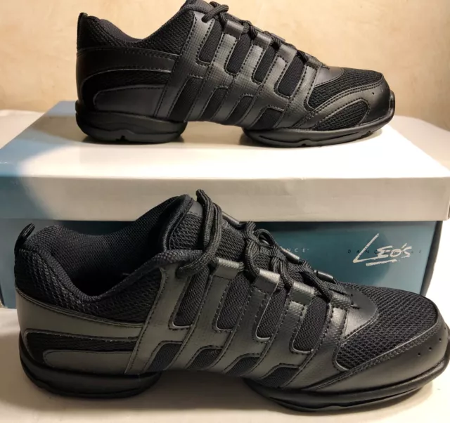 Leo's Dance Sneaker Adult 5 Nrg Black Lite Wt #Ls5100L Hip-Hop Jazz Ad 5 Nib!