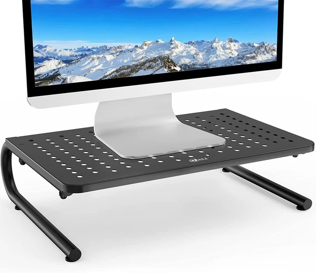 WALI Monitor Stand Riser, Laptop Holder Printer Riser Desk Accessories, Vented 4