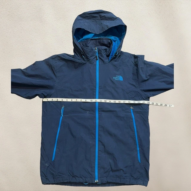 Mens Blue The North Face Hyvent Hooded Waterproof Jacket - Size Medium (M) S29 7