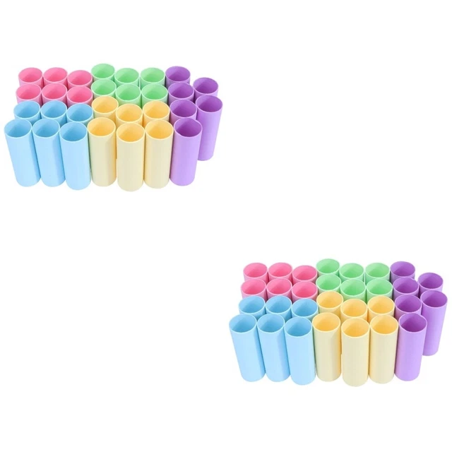 40 pz tubi bambino per pittura artistica carta fai da te colorata