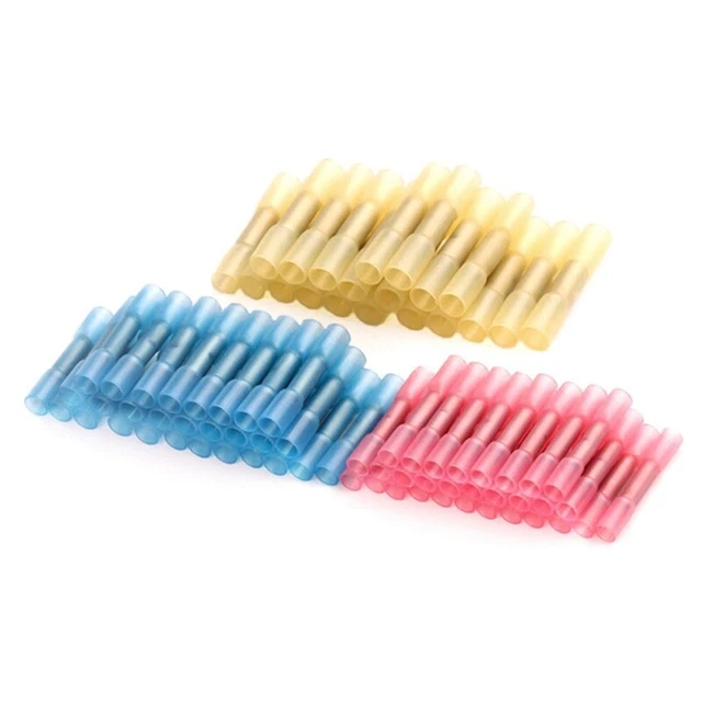 Waterproof Heat-shrinkable Terminal Insulated Middle Connection Terminal 100Pcs