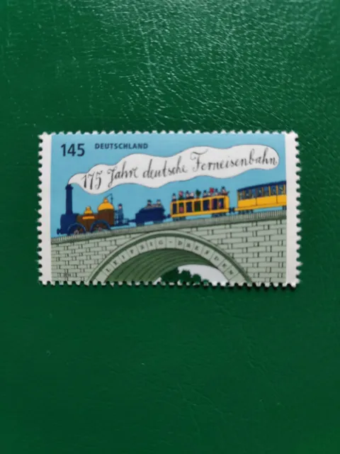 Briefmarke Deutschland MiNr. 3070 Ferneisenbahn mit Rand links u rechts ausRolle