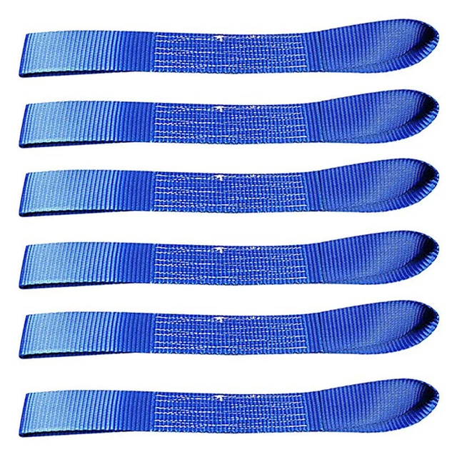 12 Stück Zurrgurt Spanngurt Doppelschlaufe Gurtschlaufen für Motorrad Spanngurt