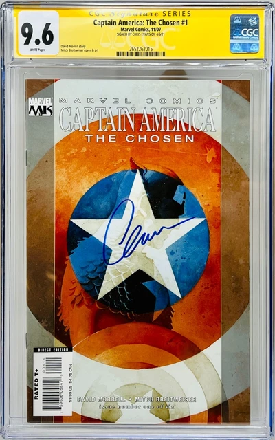 CGC Signature Series Grade 9.6 Captain America: The Chosen #1 Chris Evans Auto