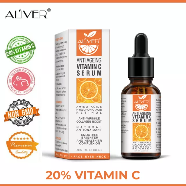 Vitamin C Anti Age Serum Hyaluronic Acid Pure Retinol Wrinkle Collagen Face Skin