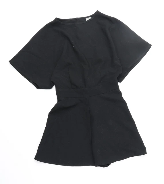 ASOS tuta da donna nera poliestere taglia 6 cerniera