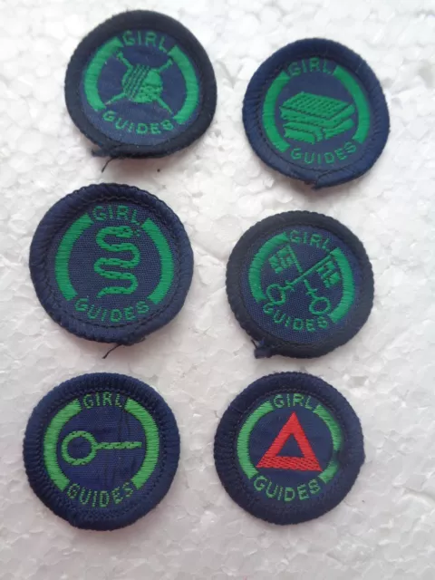 Girl Guides / Girlguiding 6 x Assorted Guide Interest Badges