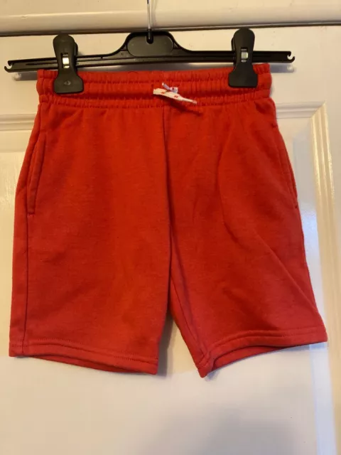 Boys Red Fleecy Shorts - Age 6-7 Years - Primark - VGC