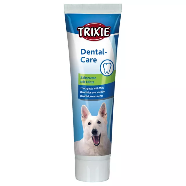 Trixie Dentifrice pour Chiens Avec Goût de Menthe, 100 G, Neuf