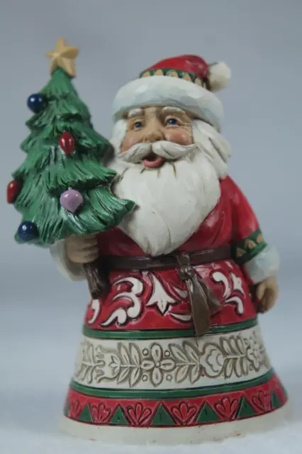 Jim Shore 'Santa Holding Tree' 2023 Mini Size #6012960 New In Box