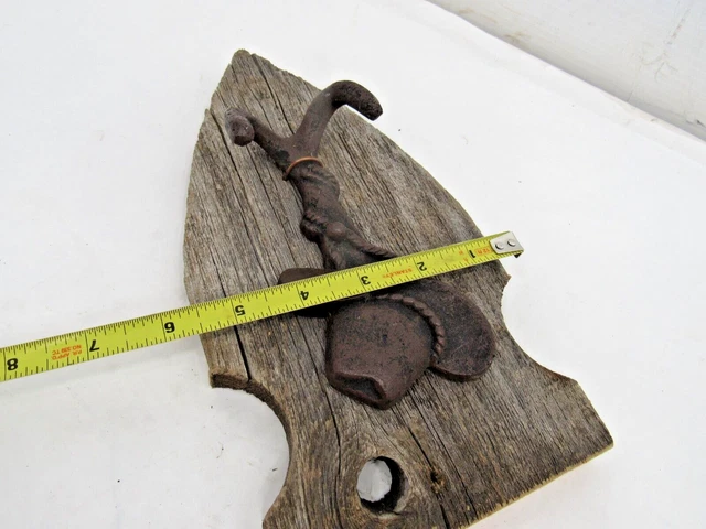 VIntage Hand Made Rustic Cowboy Hat or Coat Hook Western Decor Rustic 7