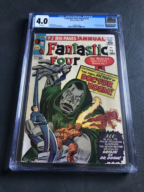 Fantastic Four Annual #2 CGC 4.0 White Pages! 1st Appearance Boris - Doctor Doom