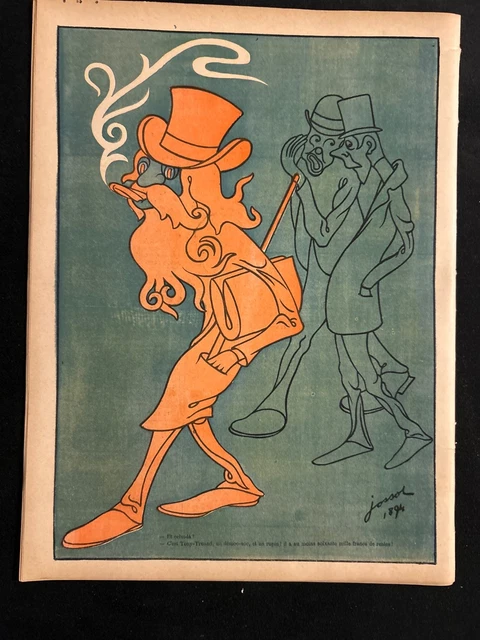 Lithographie De Félix Lacaille (1856-1923) - Grande Litho 14-18 Censurée + 2 Dessins Originaux, Occasion Avec Défauts