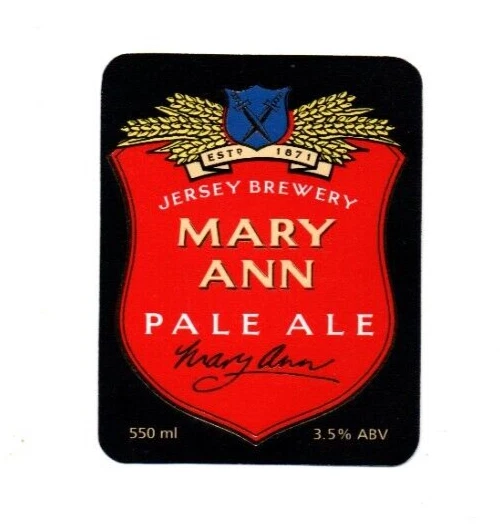 Jersey - Beer Label - Jersey Brewery, St. Helier - Mary Ann Pale Ale