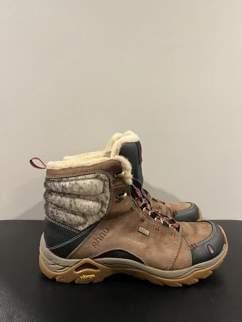 AHNU MONTARA WOMEN Hiking Boots Leather Dark Grey Us 5 Uk 3 Eu