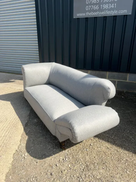 Reupholstered Victorian Chesterfield Drop Arm Sofa 3