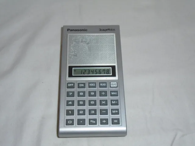 Panasonic CompuVoice Electronic Voice Talking Calculator (JE-720U) WORKS!