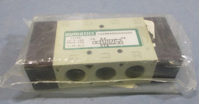 Numatics L12PP452O000000 Solenoid Valve, Air Pilot Valve 1/4" NPT 14.5-145PSIG