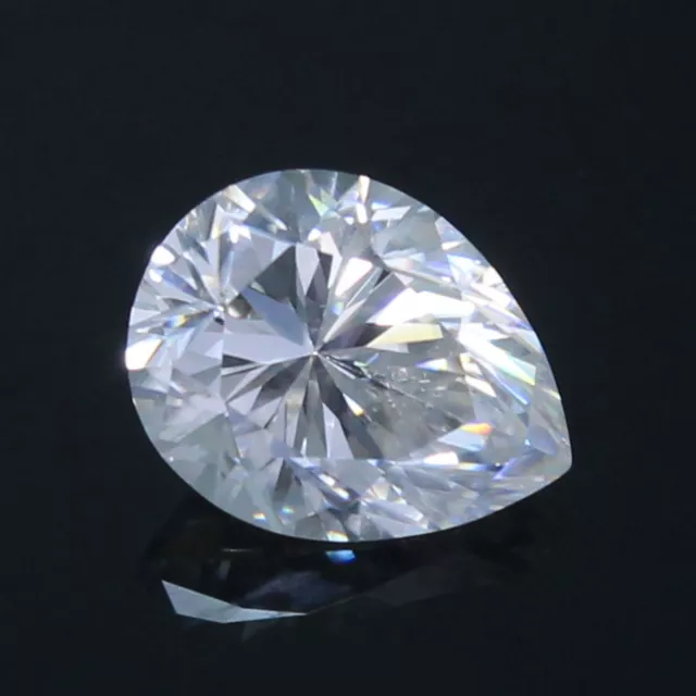 Beau ! 1.75 CT De Ef Couleur VS1 Brillant Coupe Diamant Blanc 9x8 MM Poire