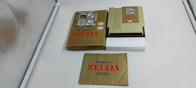 Jeu Nintendo NES The Legend of Zelda en boite et notice