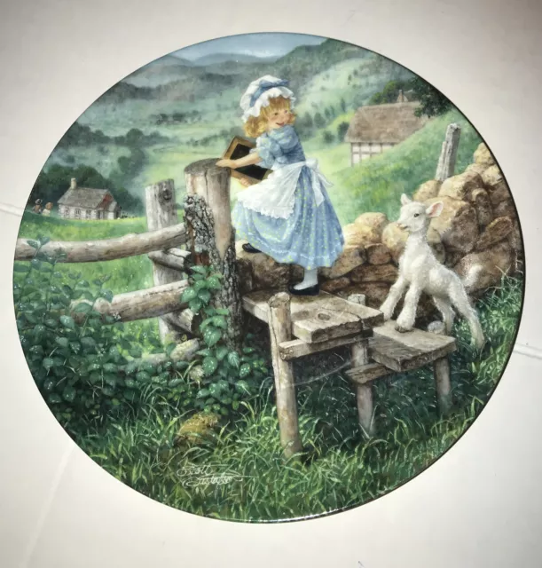 knowles 1992 Classic Mother Goose Mary Had A Little Lamb Ltd Ed Plate