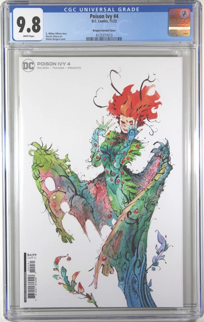 Poison Ivy #4 (Matias Bergara 1:25 Ratio Variant) Comic ~ Cgc Graded 9.8 Nm/M
