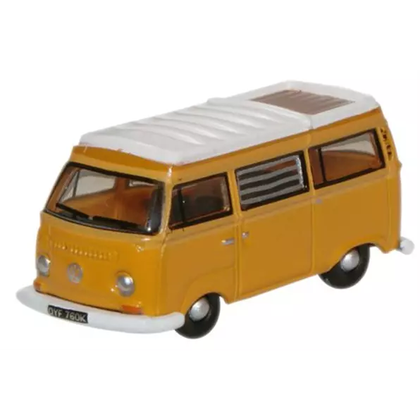 Oxford NVW008 VW T2 Camper Van - Marino Yellow/White 1/148