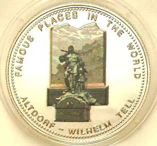 Wilhelm Tell Denkmal Altdorf Kanton Uri Schweiz 1000 Sh 1996 Uganda PP Farbe