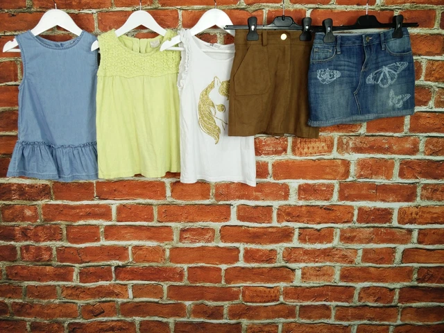 Girls Bundle Age 6-7 Years M&S Zara H&M Gap Etc Shorts Skirt Tops Summer 122Cm