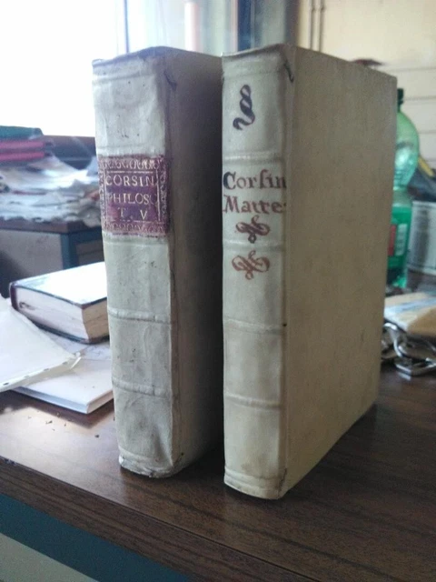 Corsini ELEMENTI DI MATEMATICA + INSTITUTIONES PHILOSOPHICAE (1735-1742)