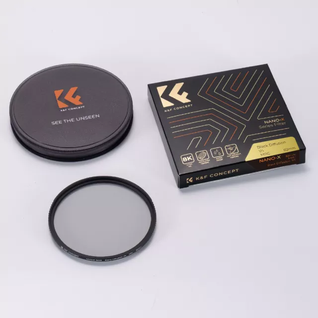 K&F Concept 37-95mm Black Mist Soft Diffusion Filter 1/8 1/4 1/2 1 Slim Nano K/X 2