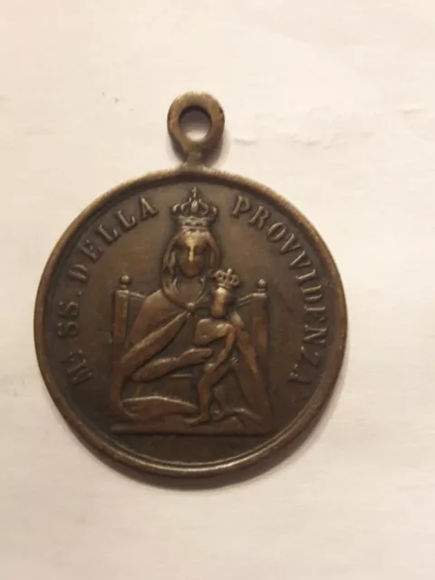 1 1830 Antique Rare Religious Catholic Bronze Charm Coin Medal Medallion Jewelry