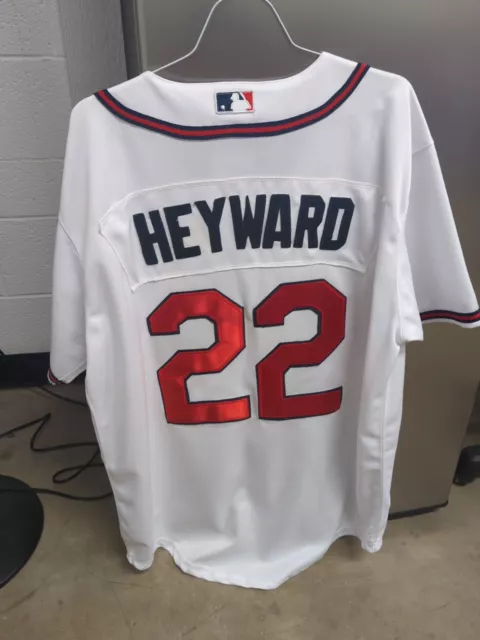 Atlanta Braves MLB Jason Heyward #22 Majestic Mens Red T-Shirt, see  measurements