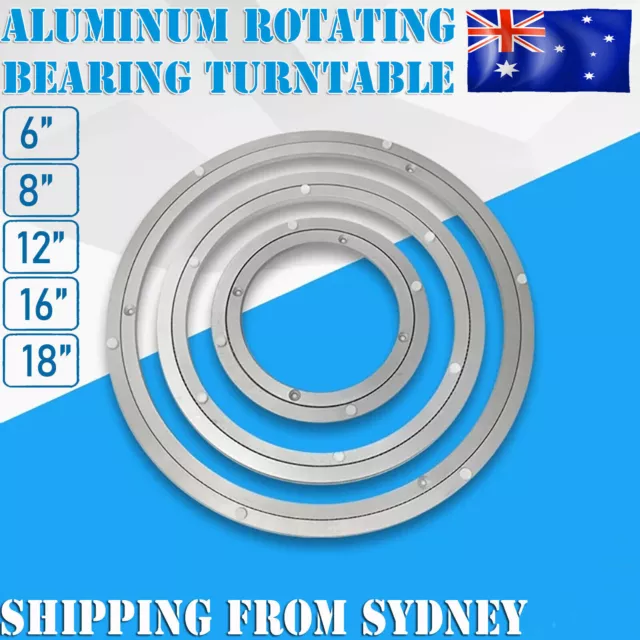 6/8/12/16/18" Rotating Bearing Turntable Lazy Susan Round Swivel Plate Kitchen